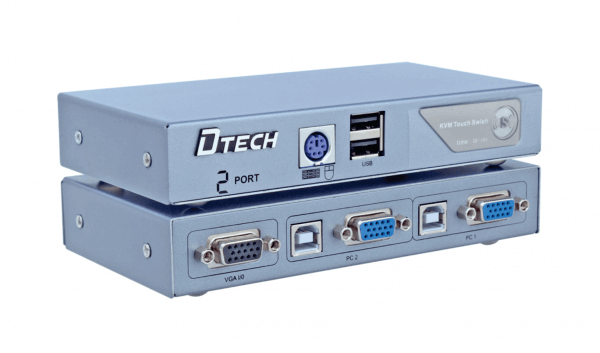 KVM سوئیچ 2 پورت PS2وUSB دی تک مدل DTECH DT-8021