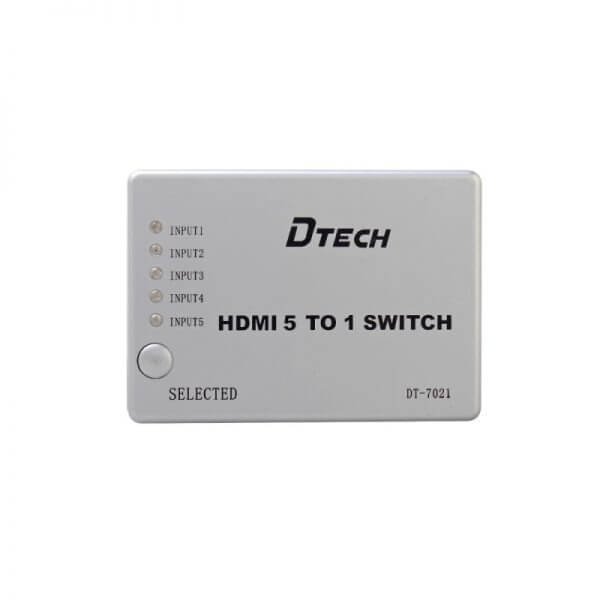 سوییچ HDMI پنج پورت Dtech DT-7021