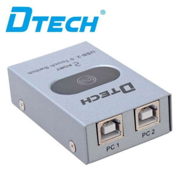 دیتا سوئیچ پرینتر 2 پورت USB دیتک مدل DTECH DT-8321