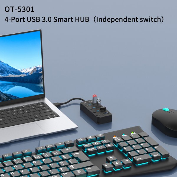 هاب 4 پورت اونتن مدل ONTEN OTN-5301 USB3.0 HUB